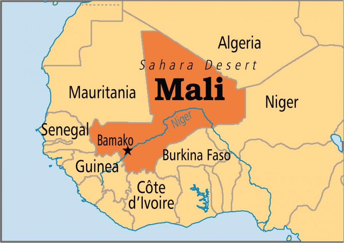 Mapa ng bamako Mali