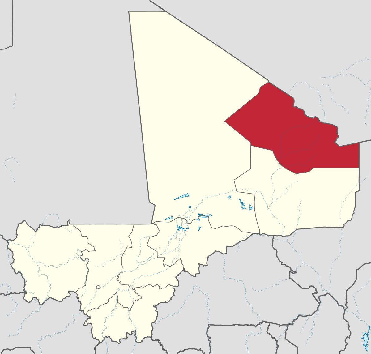 Mapa ng kidal Mali